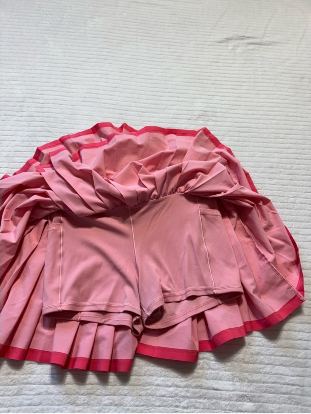 Offline Pleated Two-Tone Pink Mini Skirt - Picture 8 of 11
